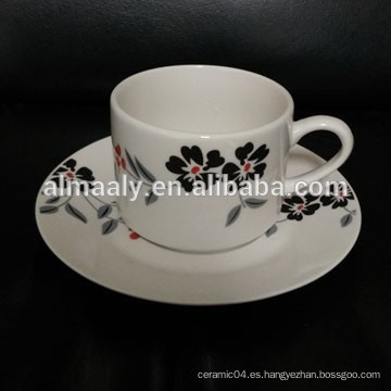 Mesa de café de porcelana con diseño popular